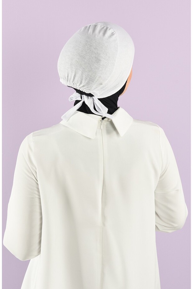 beyaz penye bone - 2