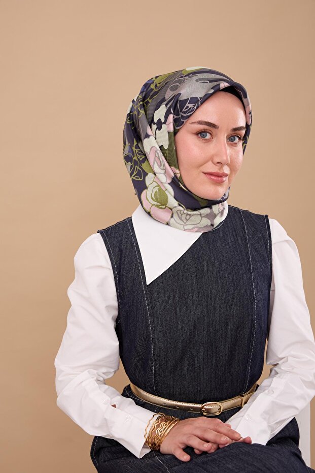 وشاح حرير تويل 11483-21