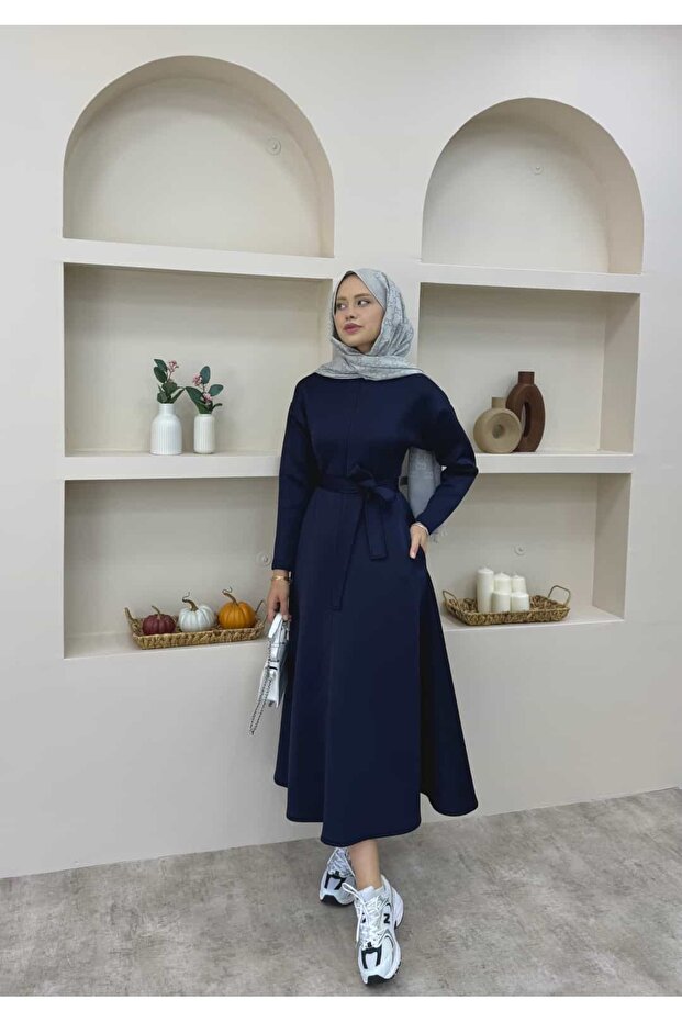 Çan Etekli Scuba Elbise - 2