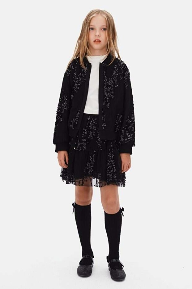 Girl's Versailles Skirt 8-14 Years Old Black