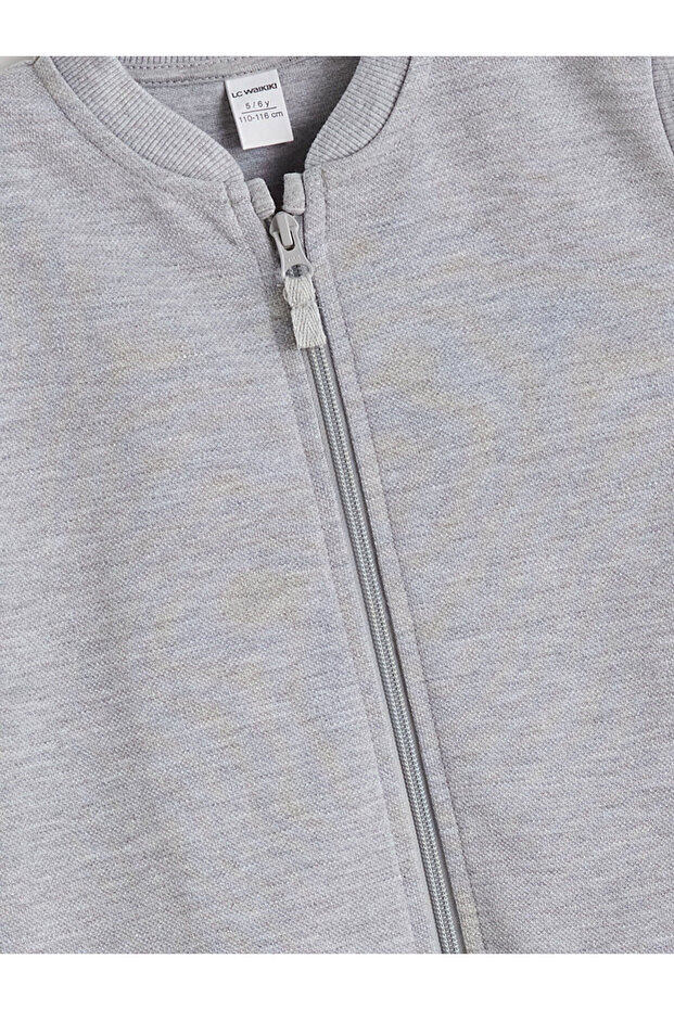 Gri Bisiklet Yaka Kolsuz Erkek Çocuk Yelek - 2