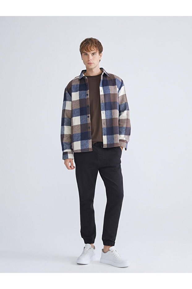 Regular Fit Uzun Kollu Ekose Erkek Oduncu Gömlek (W5) - 2