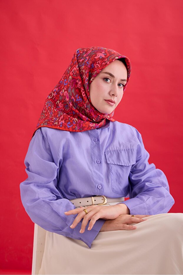 وشاح حرير تويل 11478-41