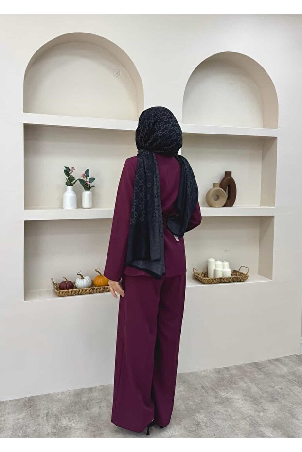 بدلة بليزر بياقة مزدوجة - 3