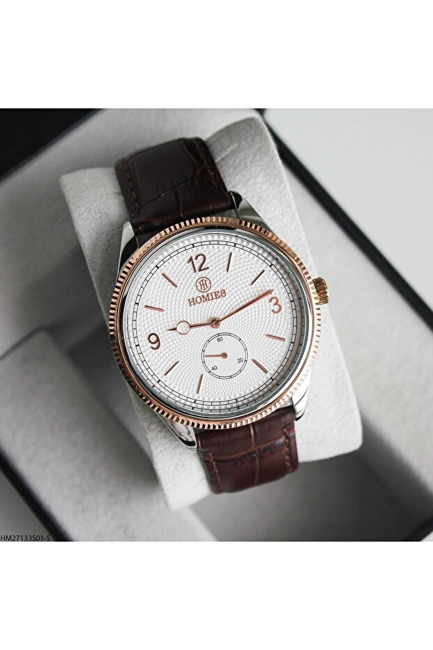 Hm27133S01-5 Leather Band Men's Wristwatch