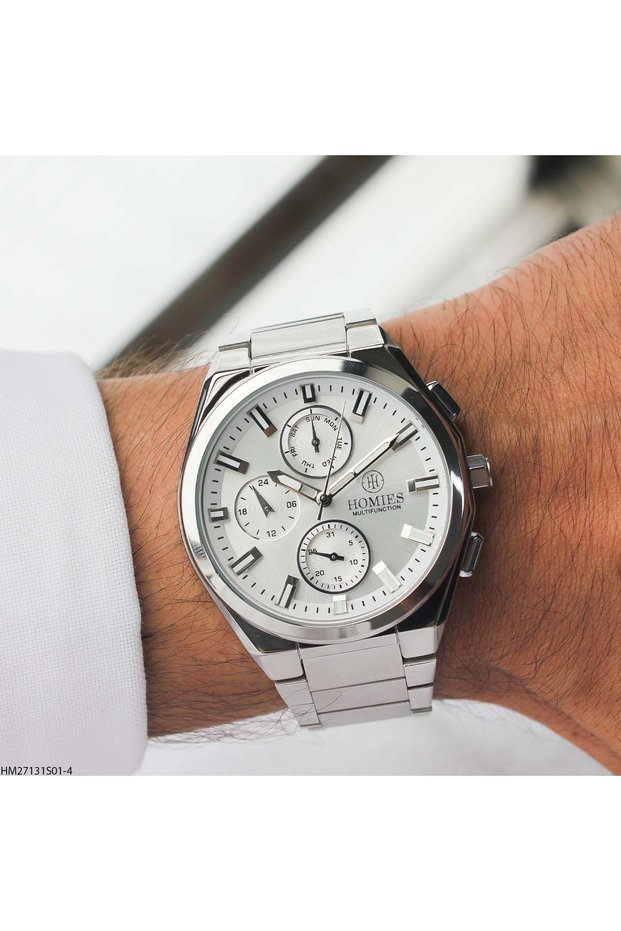 Hm27131S01-4 Men's Wristwatch with Steel Band