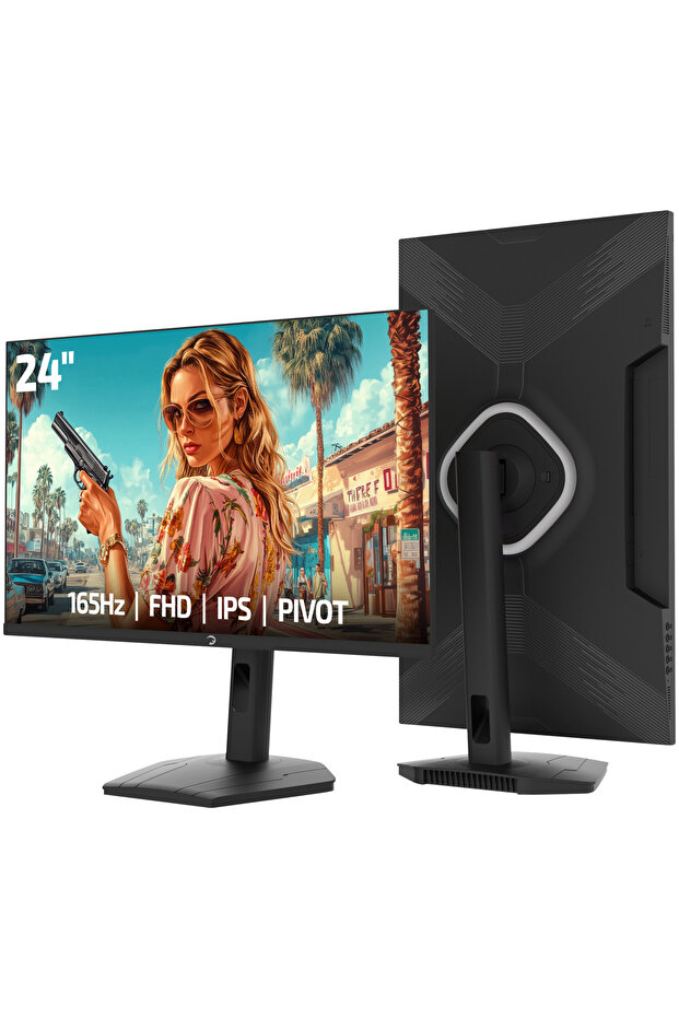 Gamepower Lunis L10 24'' 165Hz 1Ms IPS FHD Pivot Gaming Monitör (Sıfır Ölü Piksel Garantili)