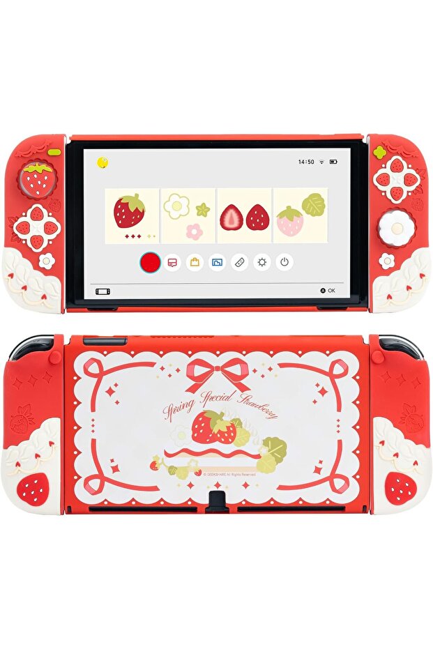 Protective Case for Switch OLED Slim Cover Case Compatible with Switch OLED Separable Soft - 1