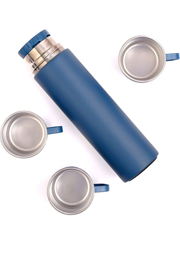 Paslanmaz Çelik 3 Bardaklı Termos 500ml - 3