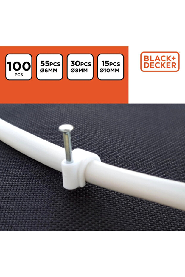 مشابك كابلات متنوعة من 100 قطعة - 7