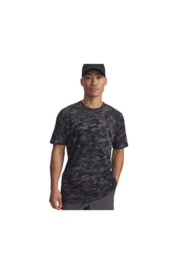 Ua Abc Camo Ss Men's Casual T-Shirt 1357727-026 Gray