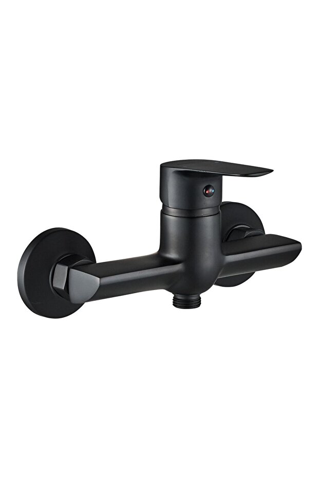 Milano Luxe Bayz Black Wall Shower Mixer | Durable Brass | 10 Year Warranty | Easy Install