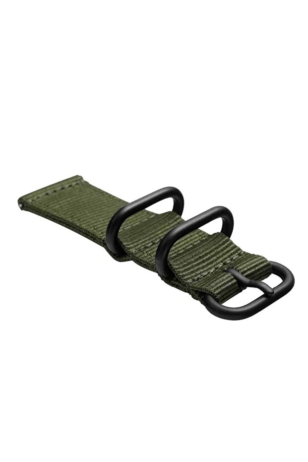 universal replacement strap, 20mm, textile material, Green - 3