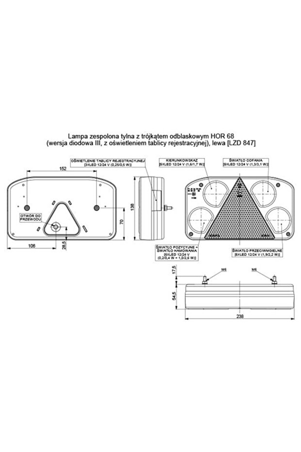LED taillight – left - 2