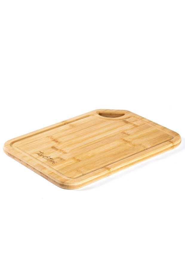 Bamboo Cutting Board with Corner Handle 33X24Cm