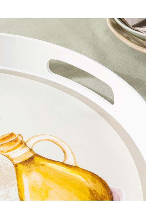 Olive Yuvarlak Tepsi - 3