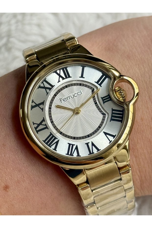 Gold Color Roman Numeral Women's Watch