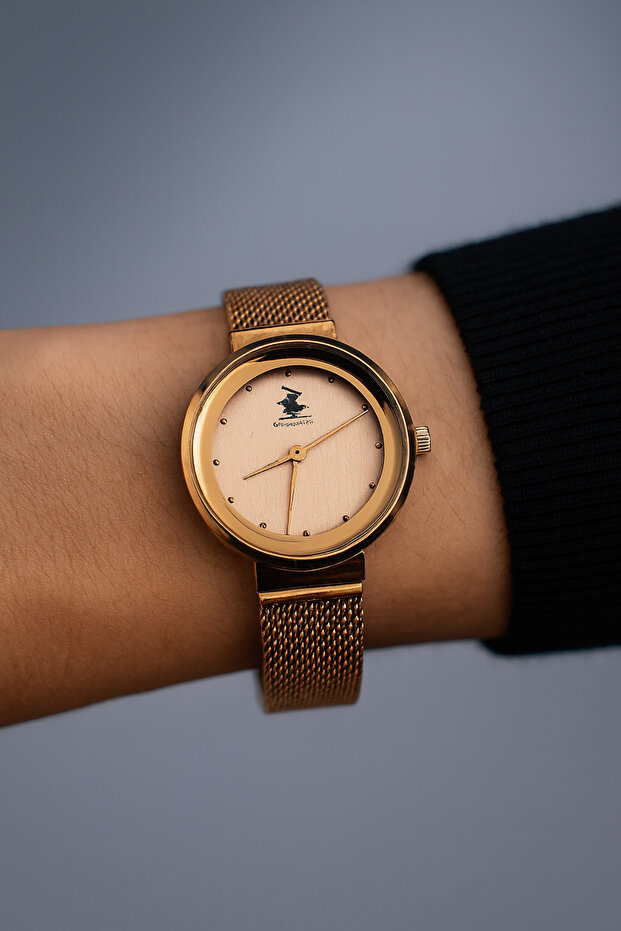 Women's Wristwatch with Wicker Strap