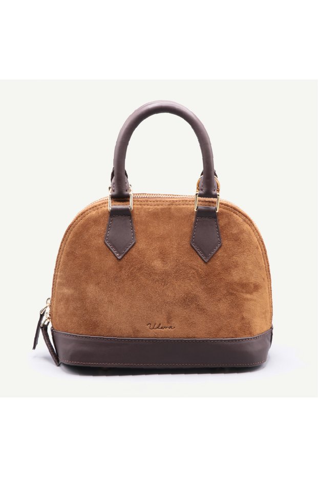 Genuine Leather Tan Bag – Skl00102-Taba Suede Leather
