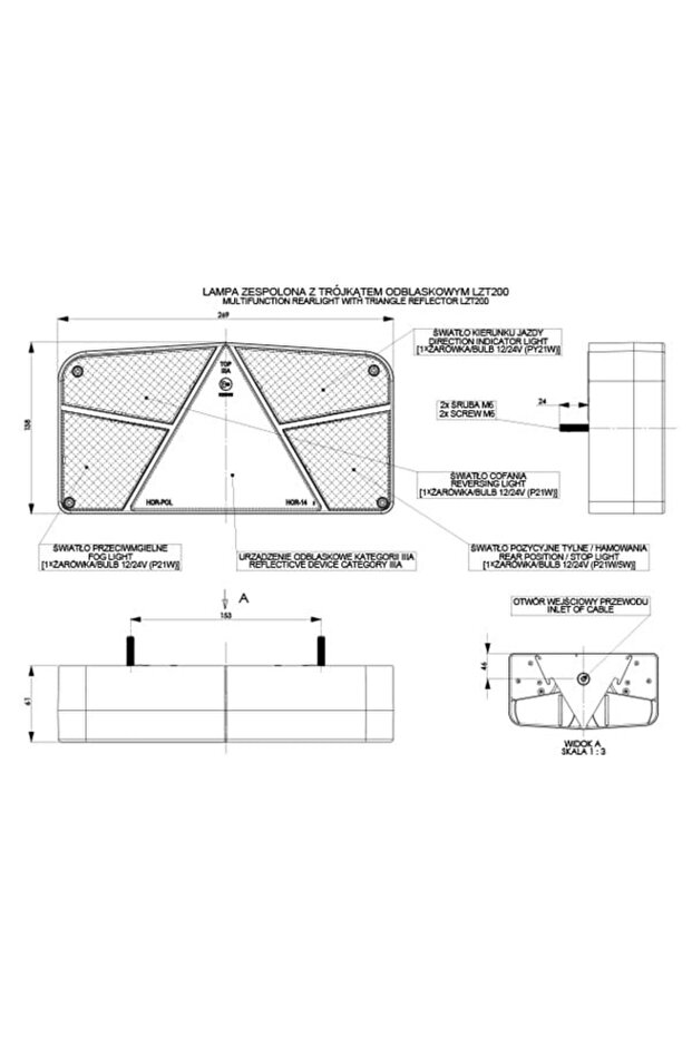 Tail light - bulb - universal - 2