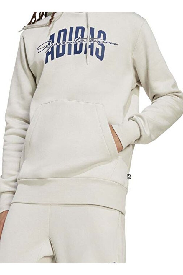 Collegiate Script Graphic cu glugă Top - 4