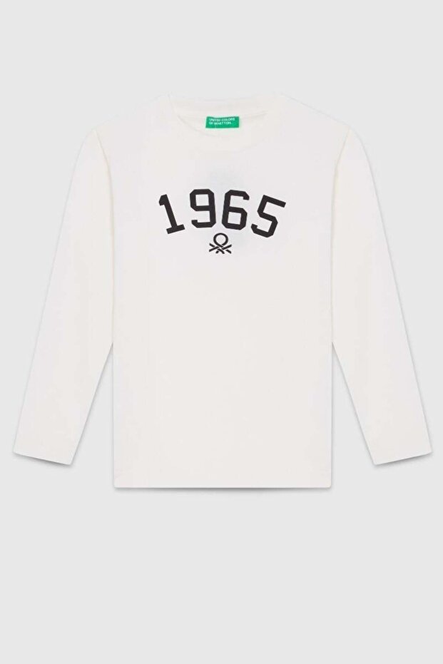 Boy's Bnt-B23339 Long Sleeve T-Shirt Ecru