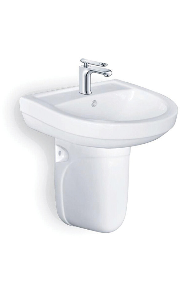 Milano Wall Hung Wash Basin | Elegant White Ceramic | Space-Saving Design | 5-Year Warranty