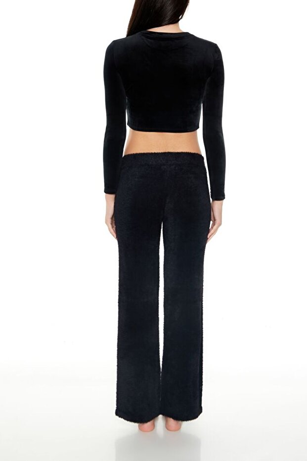 Örgü Flare Pantolon - 5