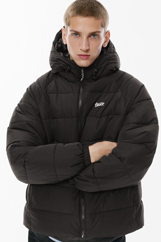 Kapüşonlu şişme STWD mont - 6