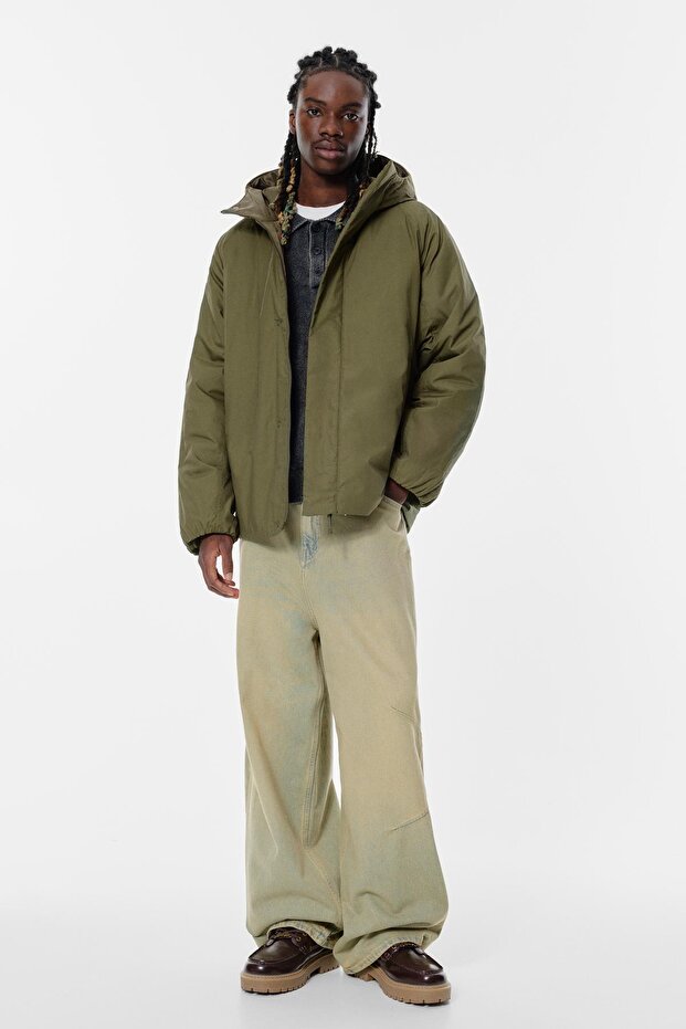 Kapüşonlu dolgulu yağmurluk - 2