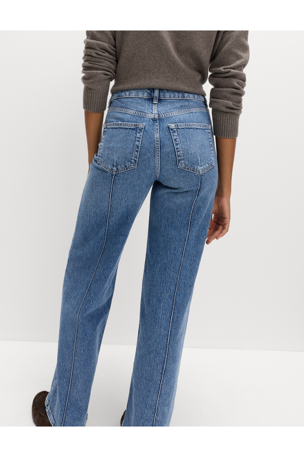 Geniş Paça Kot Pantolon - 3