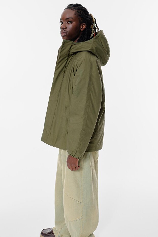 Kapüşonlu dolgulu yağmurluk - 3