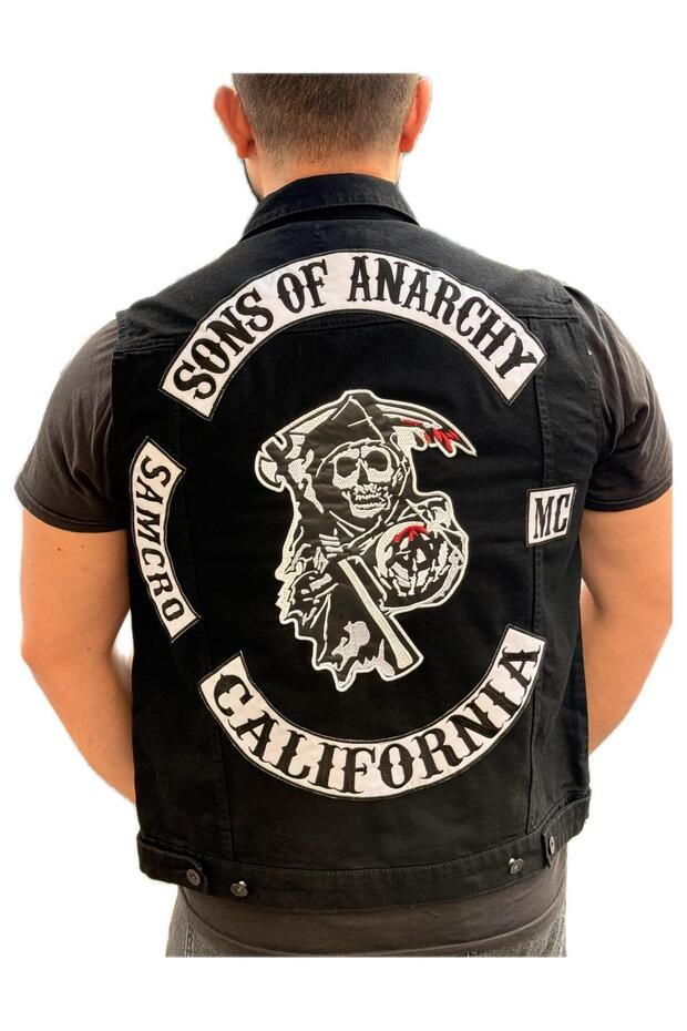 Sons Of Anarchy Siyah Kot Yelek - 1