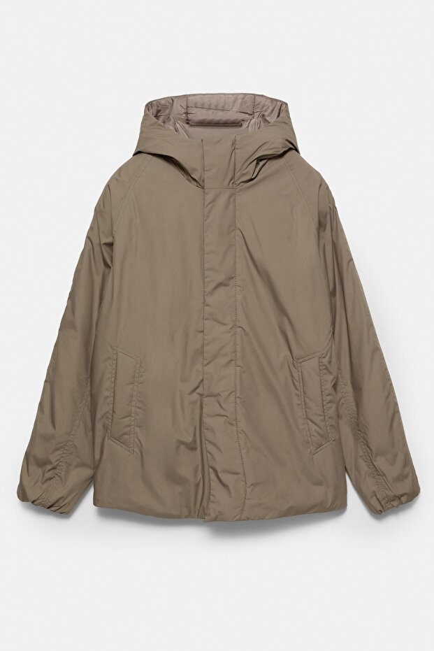 Kapüşonlu dolgulu yağmurluk - 6