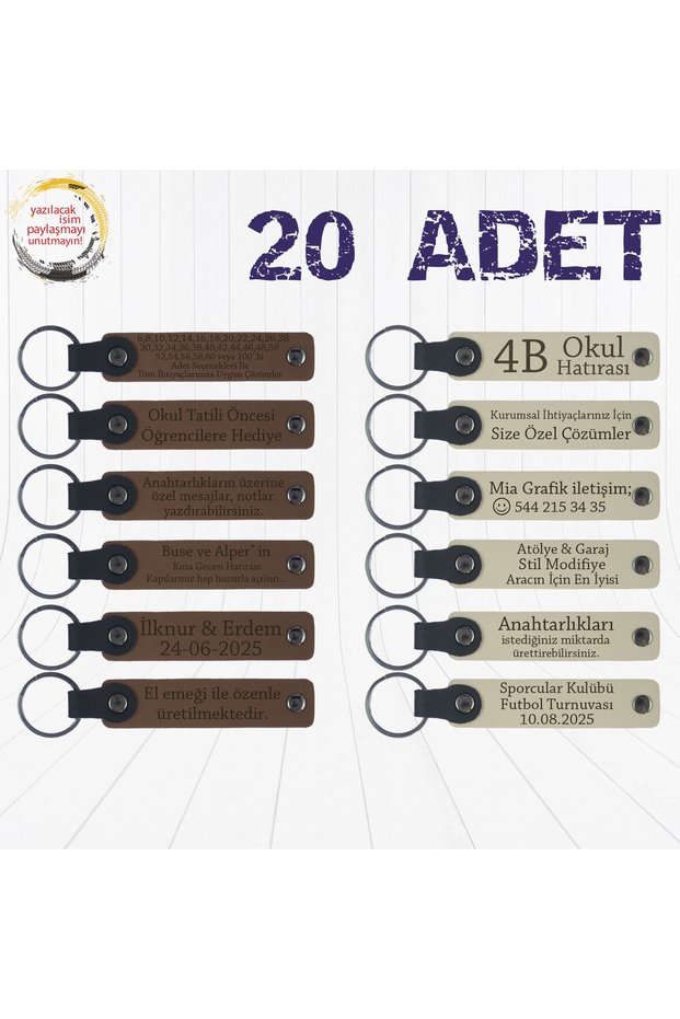 Name Writable Keychain, Purple & Navy Blue, Special Gift for Teachers to Students Set of 20