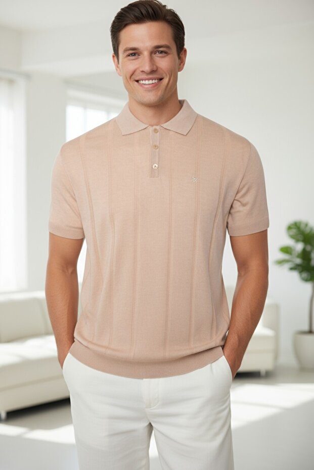 Polo Yaka Basic Tişört - 4