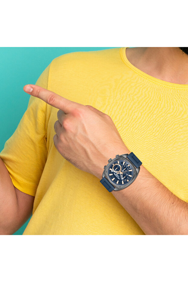 Men's Multi Function Dark Blue Dial Watch - LC08237.099 - 8