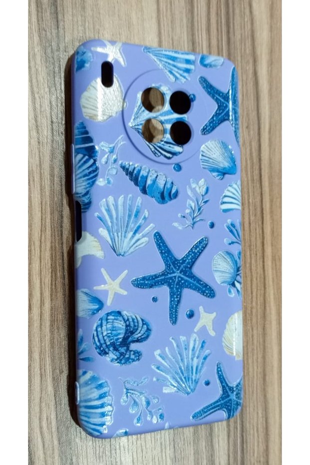 Huawei Nova 8I Ocean Sea Shell Printed Inside Velvet Premium Silicone Phone Case