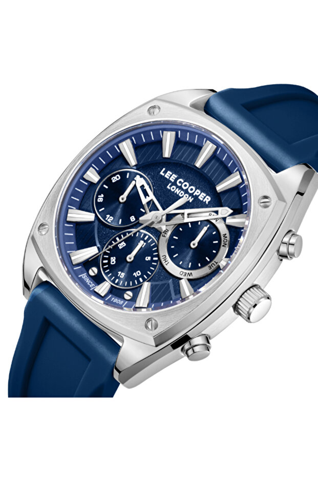 Men's Multi Function Dark Blue Dial Watch - LC08237.399 - 6