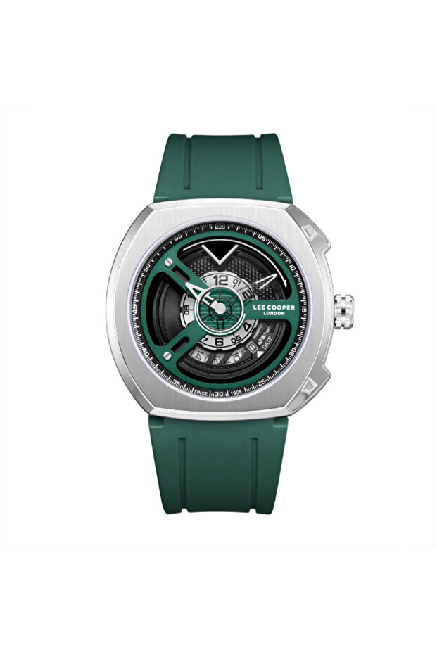 Men's Analog Dark Green Dial Watch - LC08245.375