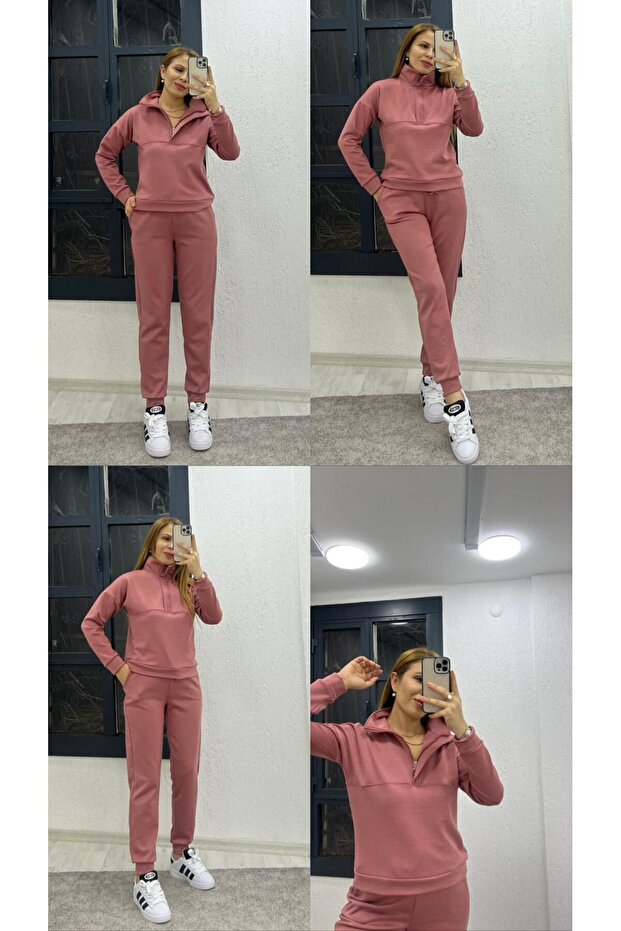 Fermuar Yakan Eşofman Takım - 1