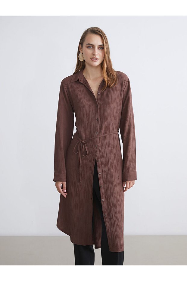 Timeless Clothing & Timeless Choices Textured Loose-Fit Women's Shirt Tunic