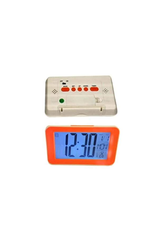 DS-3811L Desk Clock with Mirror, LED Display, Alarm & Snooze, Modern Design - 7