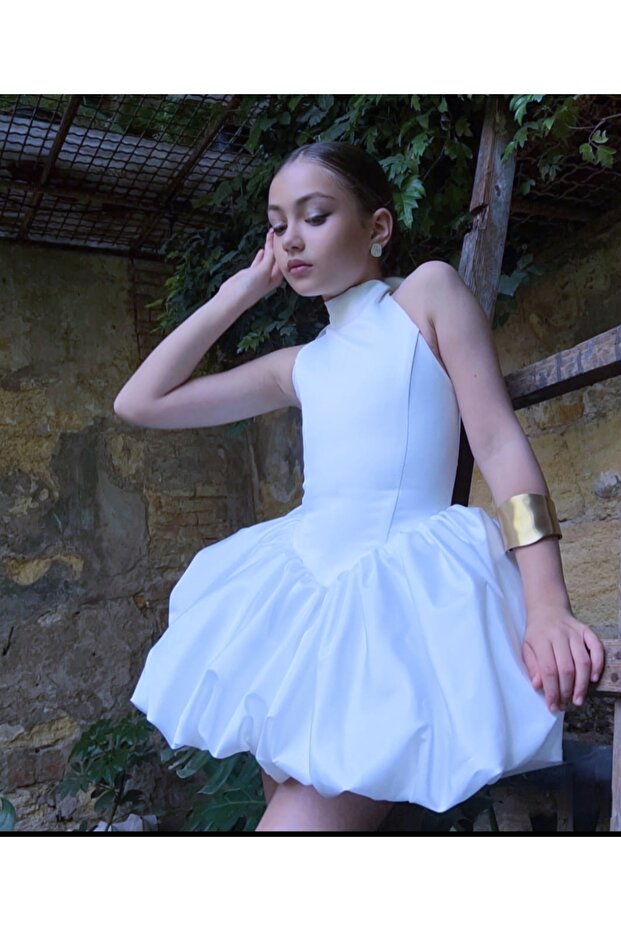Bulut Model Kız Çocuk Elbisesi - 1
