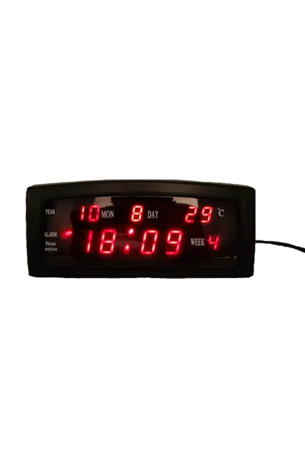 DS-3811L Desk Clock with Mirror, LED Display, Alarm & Snooze, Modern Design - 6