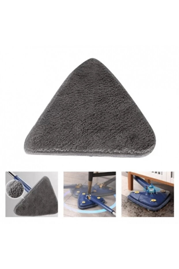 Multifunctional Mop with Triangular 360° Head and Telescopic Handle – Ultra-Absorbent Microfiber - 2