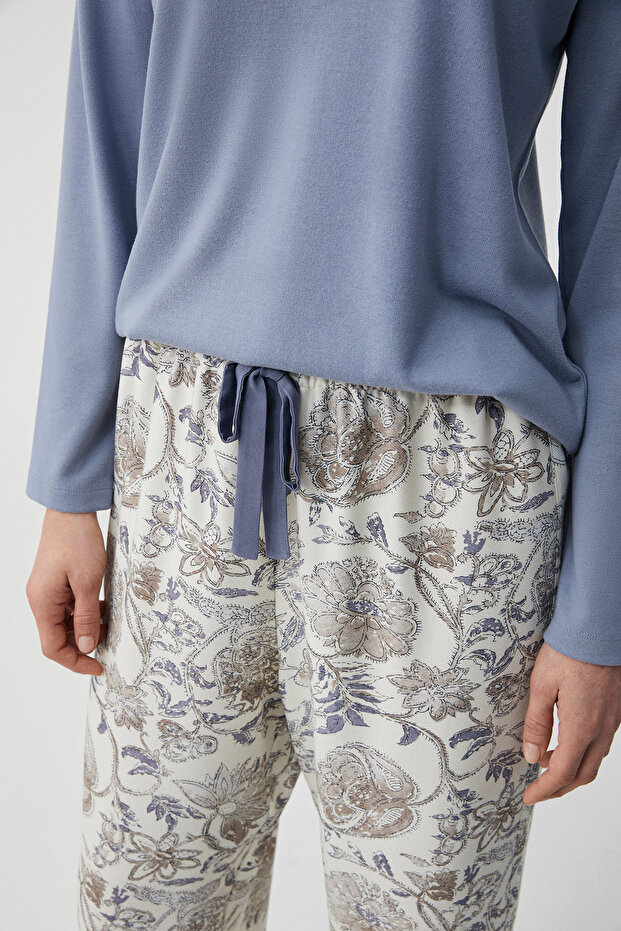 طقم بيجامة ناعم الملمس - 4