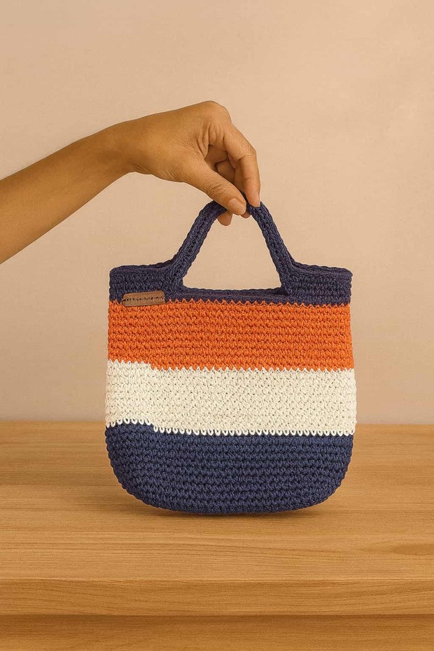 Marino Multicolored Knitted Handbag