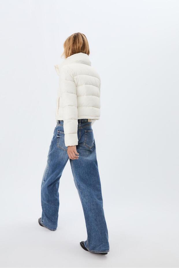 Dik Yakalı Şişme Mont - 5