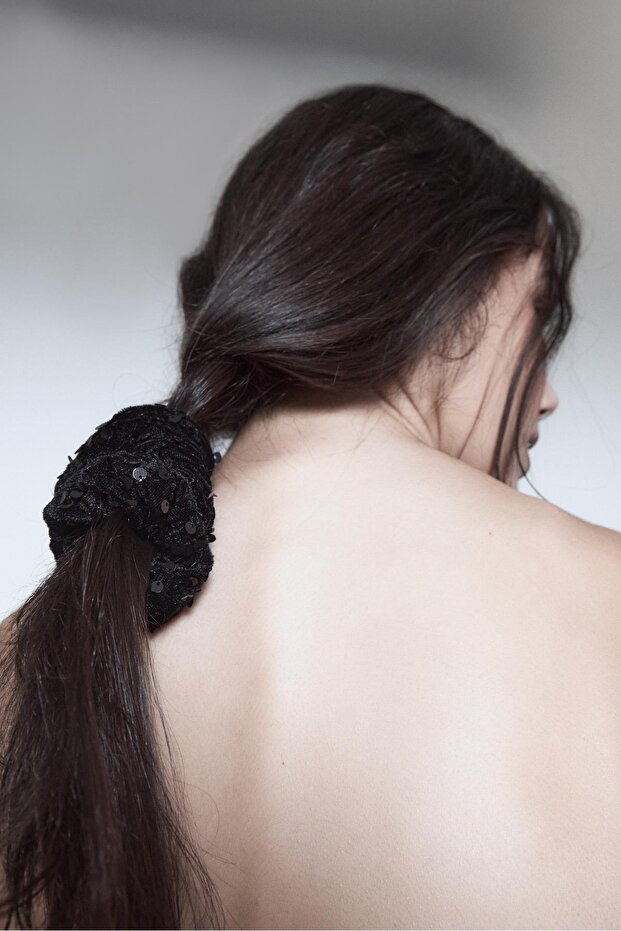 2'li Kadife Pullu Saç Tokası Seti - 2